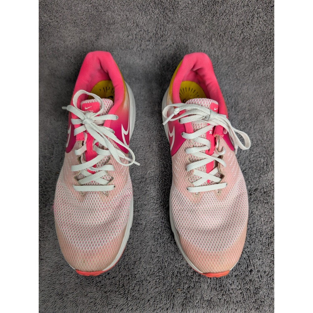 Nike Star Runner 2 Pink Yellow White CT0916-001 Kids Size 7Y Running Shoes